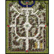 ภาพมินิแมป prontera จากไคลเอนต์เกม